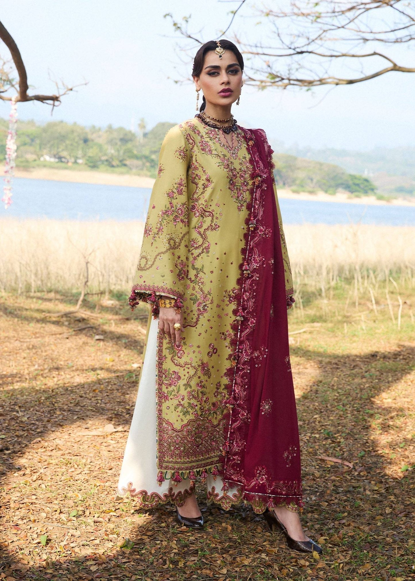 Hussain Rehar | Luxury Lawn 25 | Minted by Maria Faisal - Registered Vendor of : Hussain Rehar - type : Ladies Clothes - 100% original wedding dresses