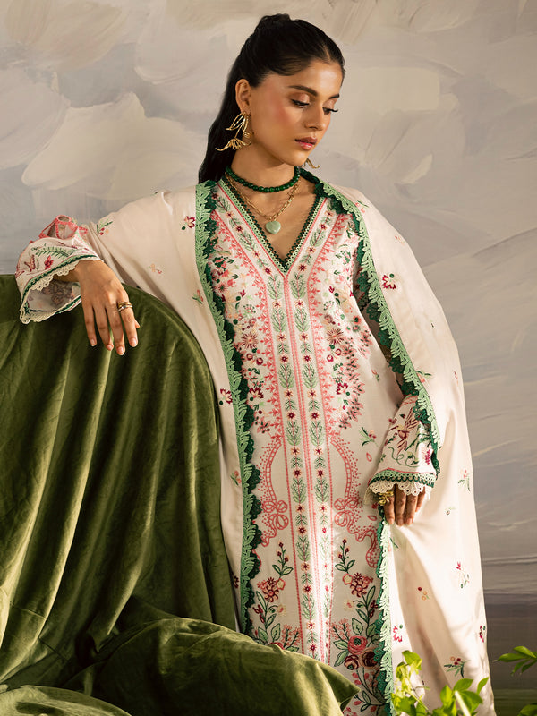 Mahnur | Kaia Slub Linen 25 | K - 11 | 3 PC LINEN - Ladies Clothes - Maria Faisal