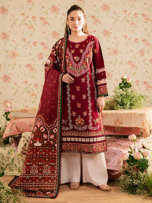 Mahnur | Kaia Slub Linen 25 | K - 12 | 3 PC LINEN - Ladies Clothes - Maria Faisal