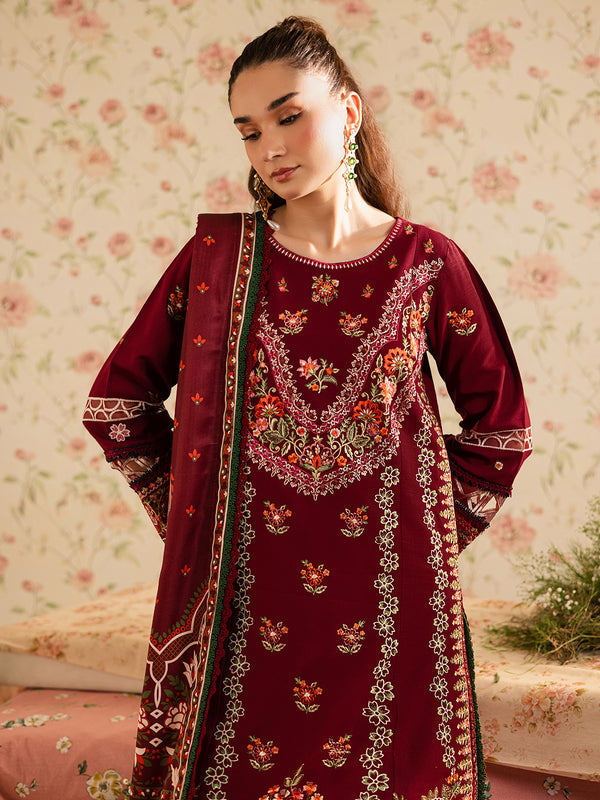 Mahnur | Kaia Slub Linen 25 | K - 12 | 3 PC LINEN - Ladies Clothes - Maria Faisal