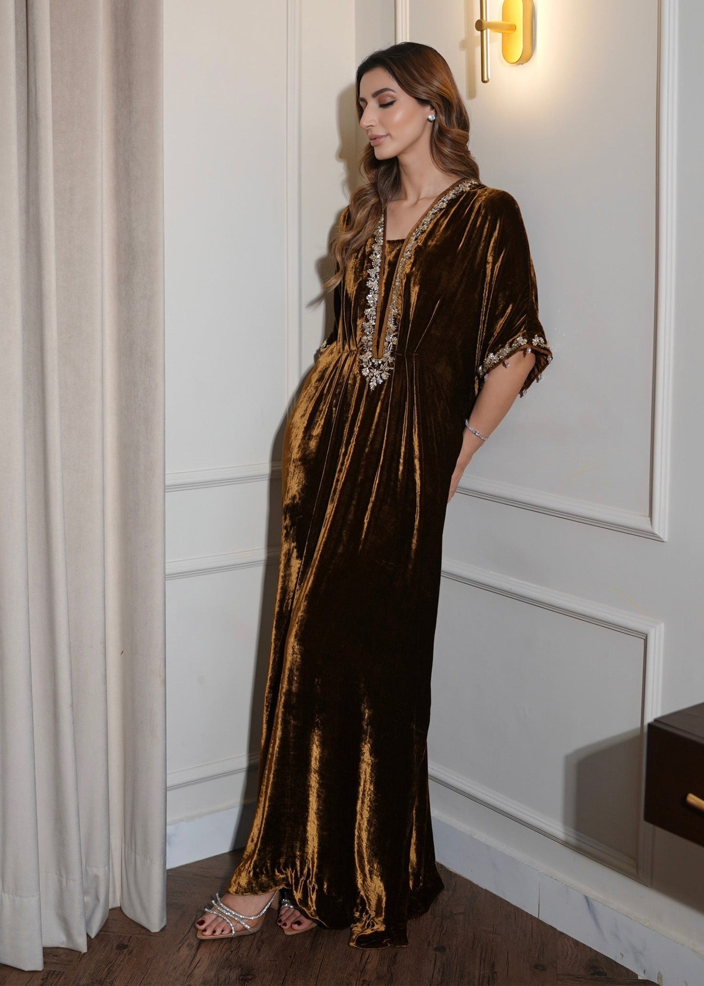 Mahum Asad | Voila Velvets | Topaz - Ladies Clothes - Maria Faisal