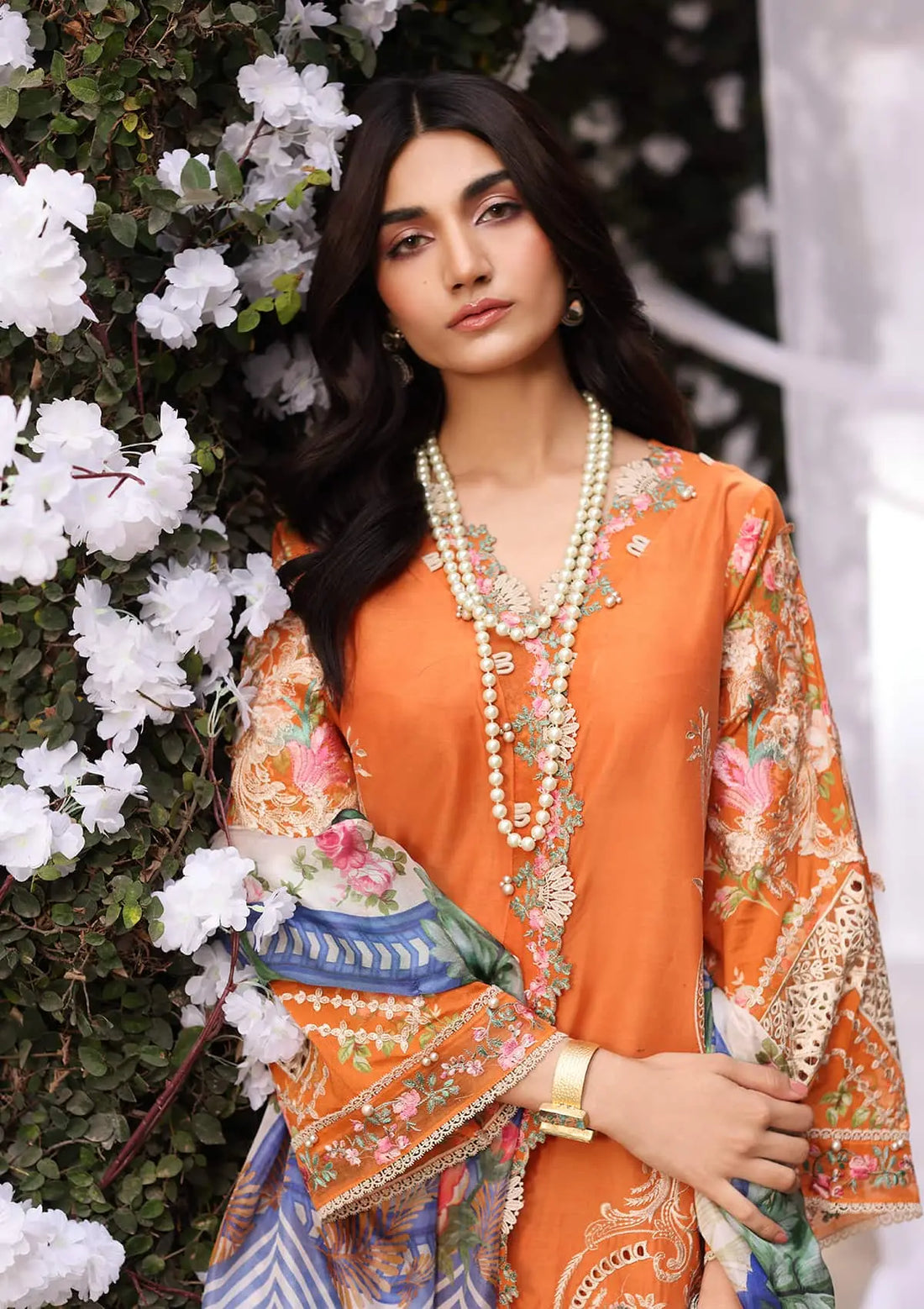 Kahf Premium | Festive Lawn 24 | KFL-10 MAYA - Ladies Clothes - Maria Faisal