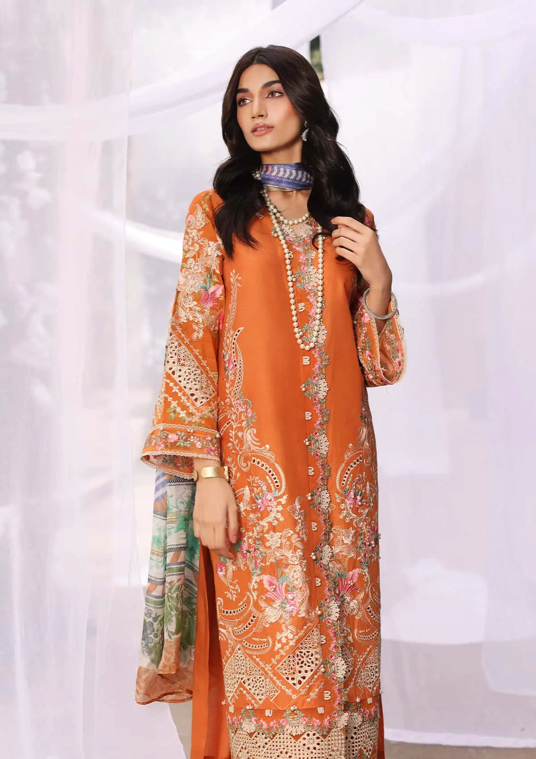Kahf Premium | Festive Lawn 24 | KFL-10 MAYA - Ladies Clothes - Maria Faisal