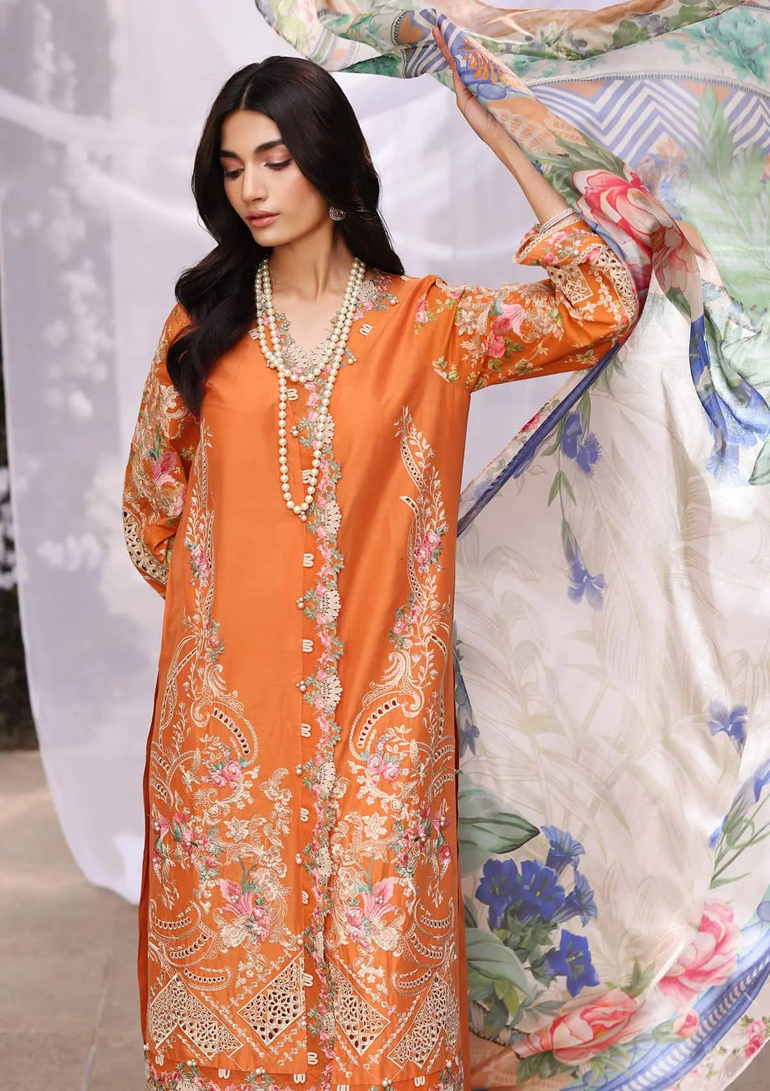 Kahf Premium | Festive Lawn 24 | KFL-10 MAYA - Ladies Clothes - Maria Faisal