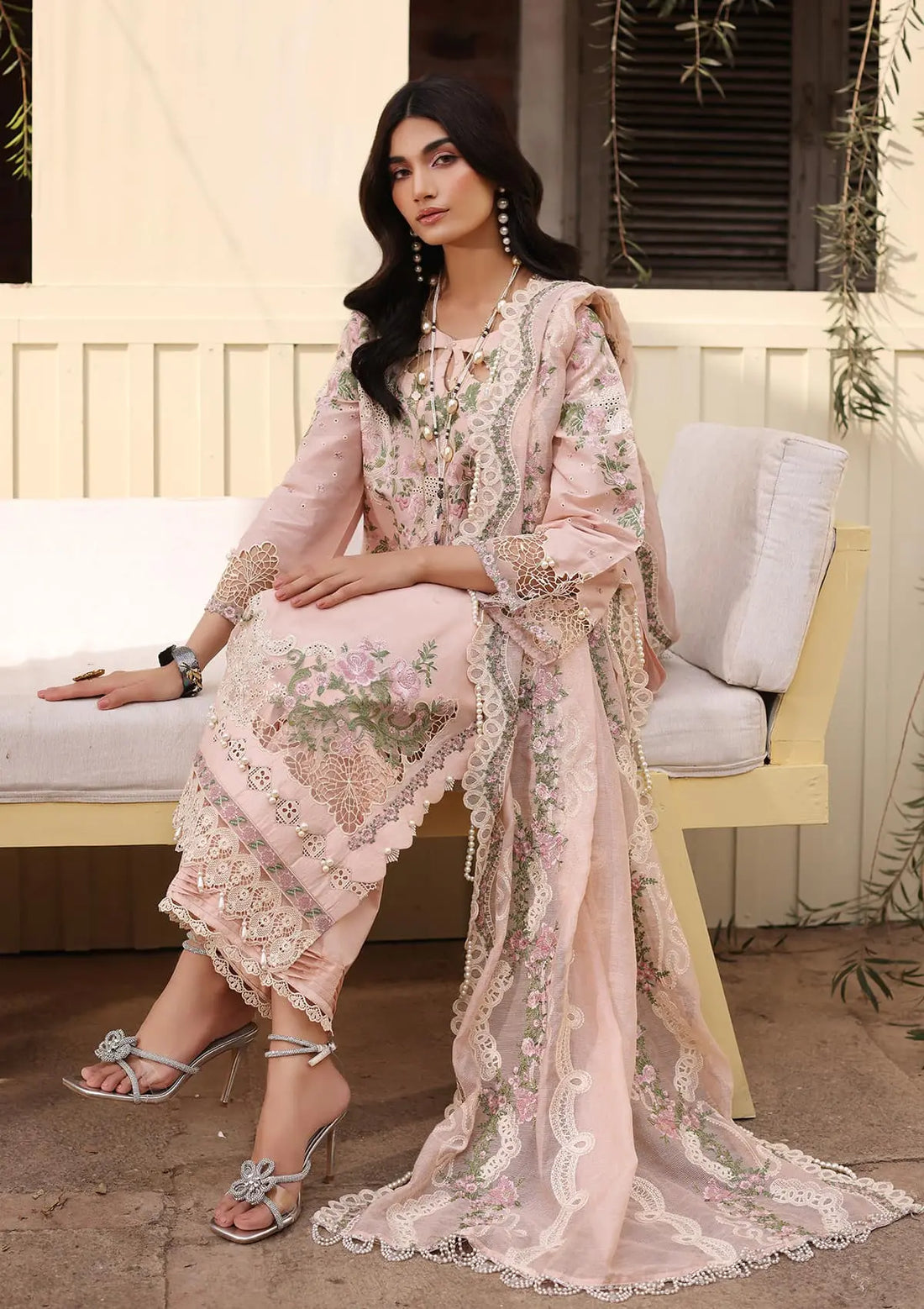 Kahf Premium | Festive Lawn 24 | KFL-09B NORA - Luxury - Maria Faisal