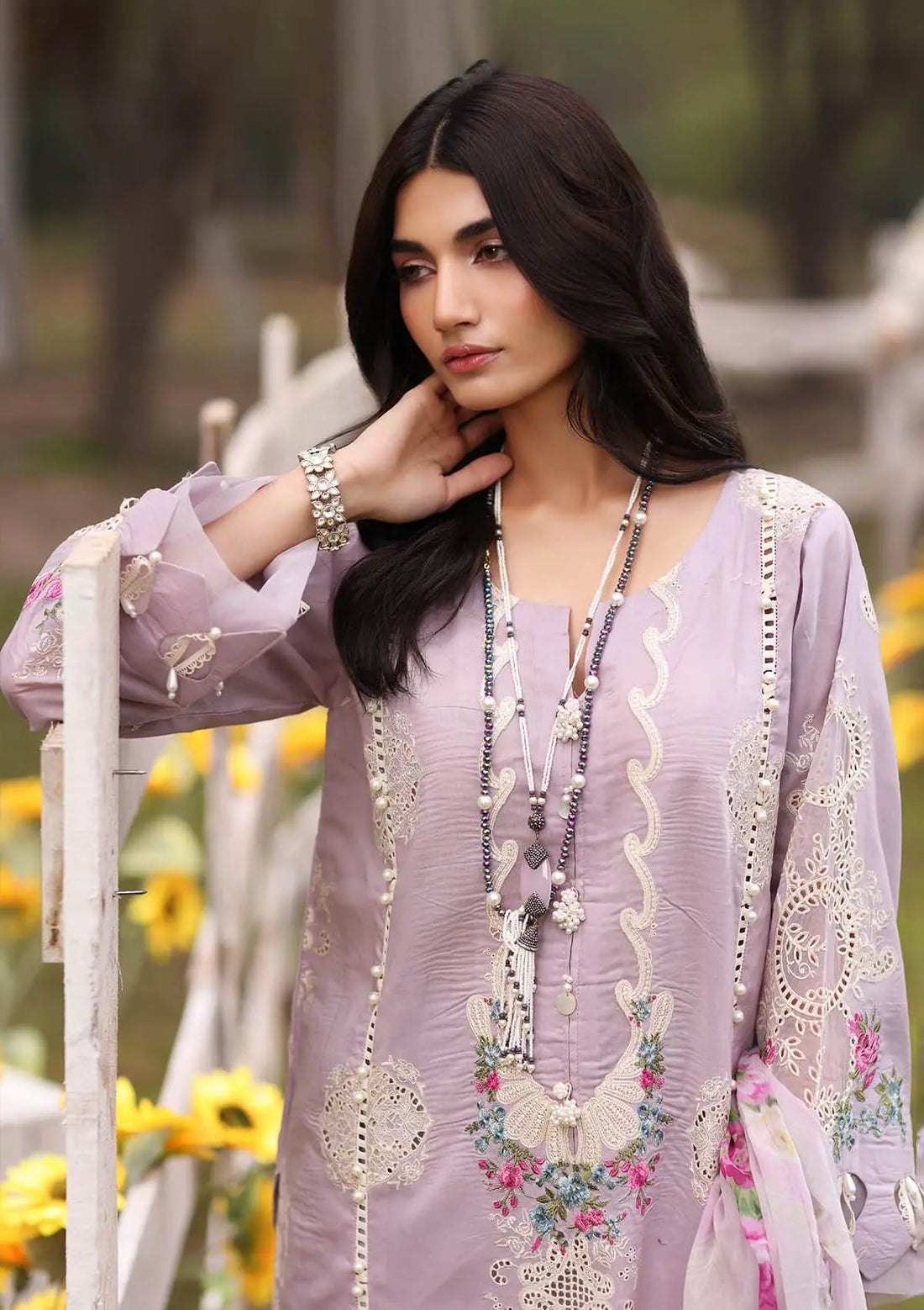 Kahf Premium | Festive Lawn 24 | KFL-08B ELAYA - Ladies Clothes - Maria Faisal