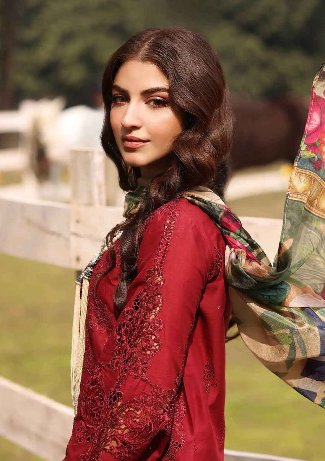 Kahf Premium | Festive Lawn 24 | KFL-02 ALORA - Ladies Clothes - Maria Faisal