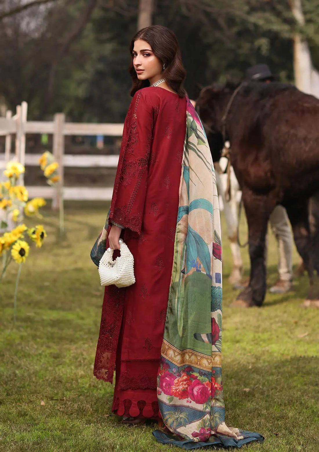Kahf Premium | Festive Lawn 24 | KFL-02 ALORA - Ladies Clothes - Maria Faisal
