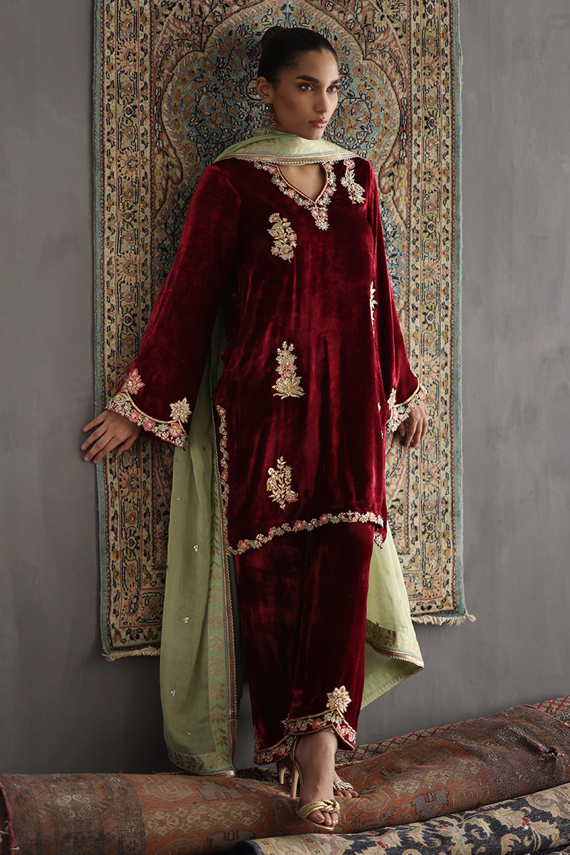 Sana Abbas | Velvet Formals | KARLA - Ladies Clothes - Maria Faisal