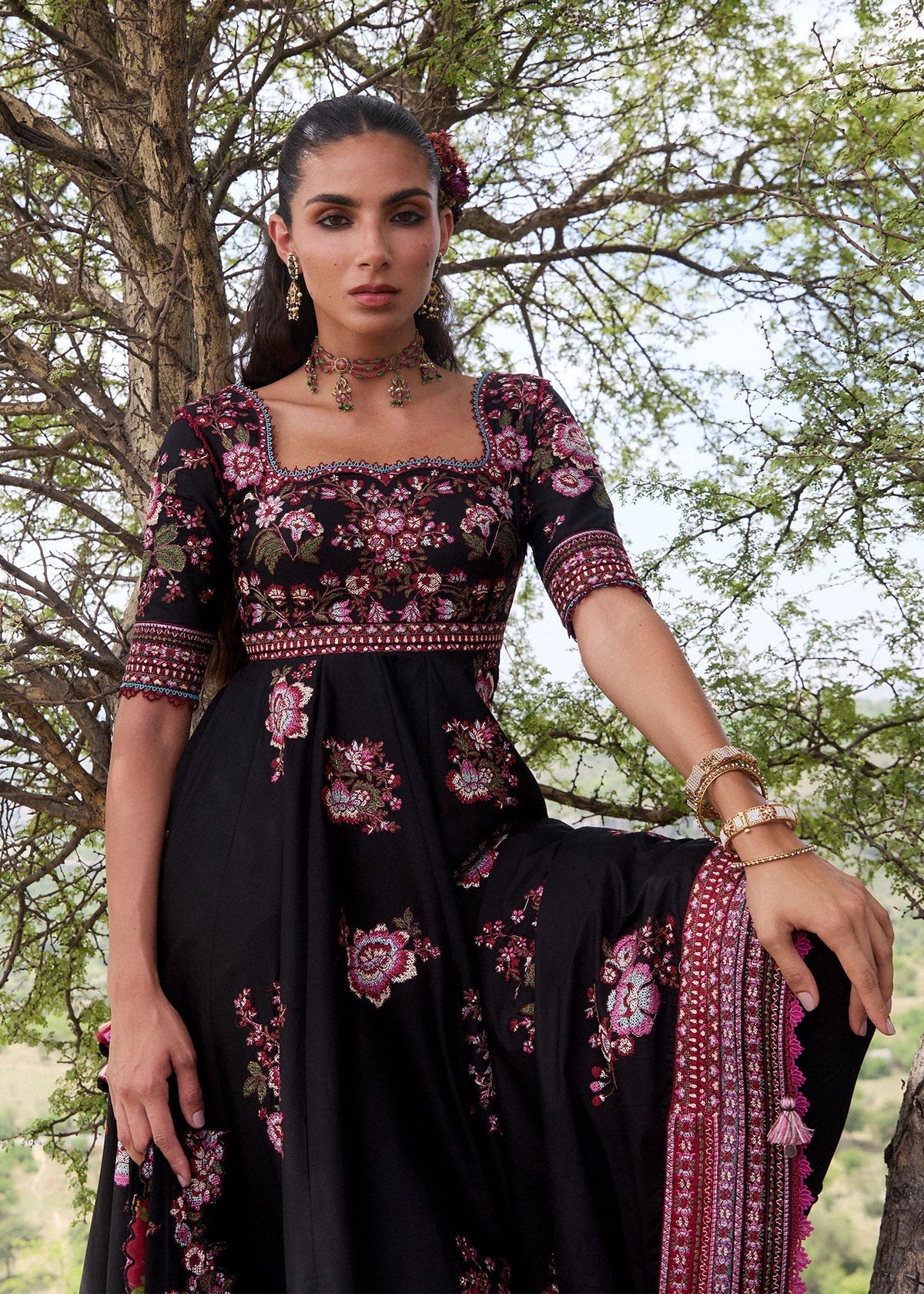 Hussain Rehar | Jinan 26 | Kashmala - Luxury Dress - available at Maria Faisal in UK and USA.
