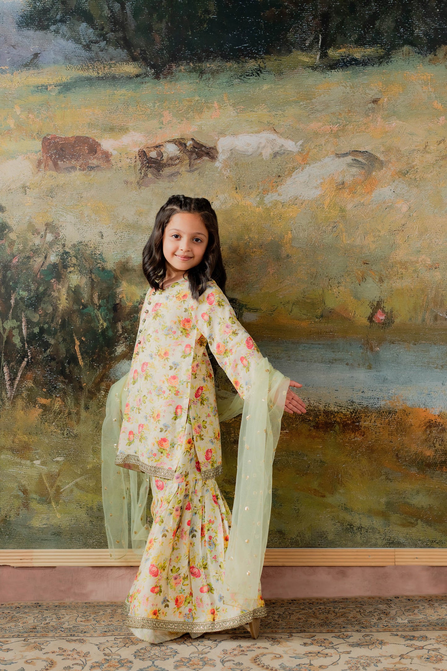 KKG-222 - by Maria Faisal - Registered Vendor of : Kastoor Kids - 100% Original Designer Dress.