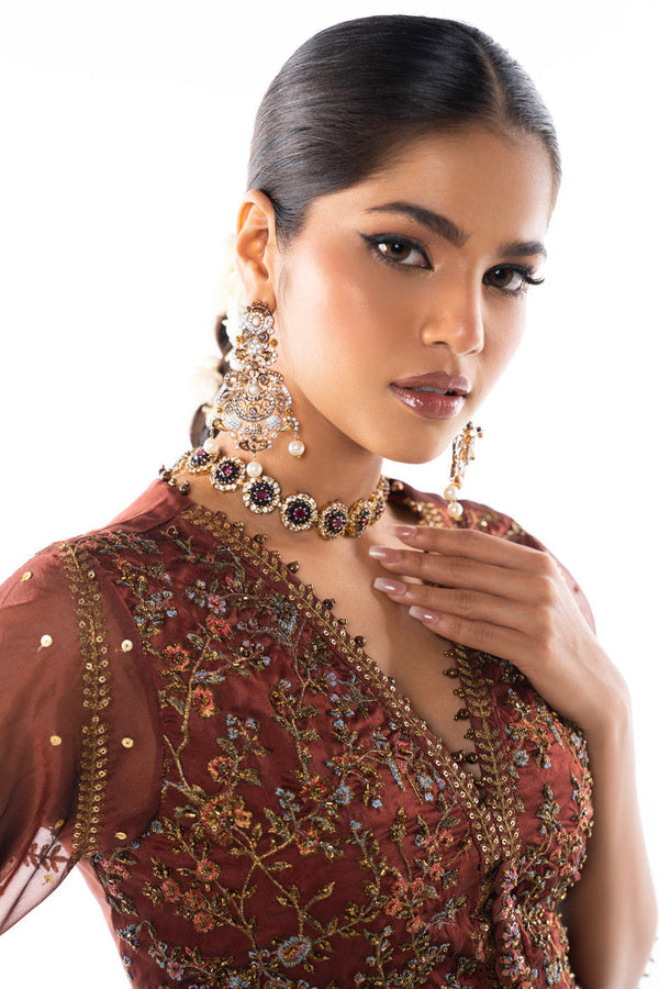 Al Karam | Luxe Formals | RTS | SHIRT, LINING, TROUSER & DUPATTA C - Ladies Clothes - Maria Faisal