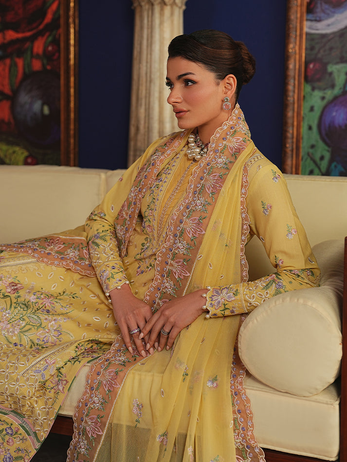 Gulaal | Maisone Luxury Lawn | Sorayae - Luxury Dress - available at Maria Faisal in UK and USA.