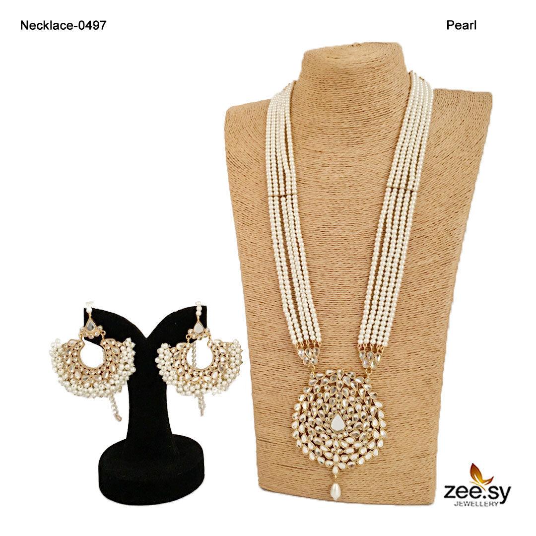 Lotus Necklace-0497 - Necklace Sets