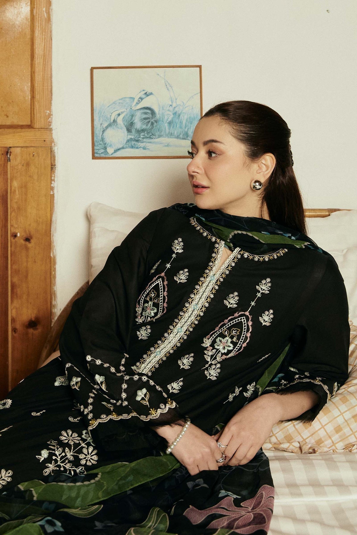 Zara Shahjahan | Coco Lawn Vol 2 | LOVENT-10A - Designer Dress with Intricate embroidery and embellishments. Shop elegent wedding dress at Maria Faisal.