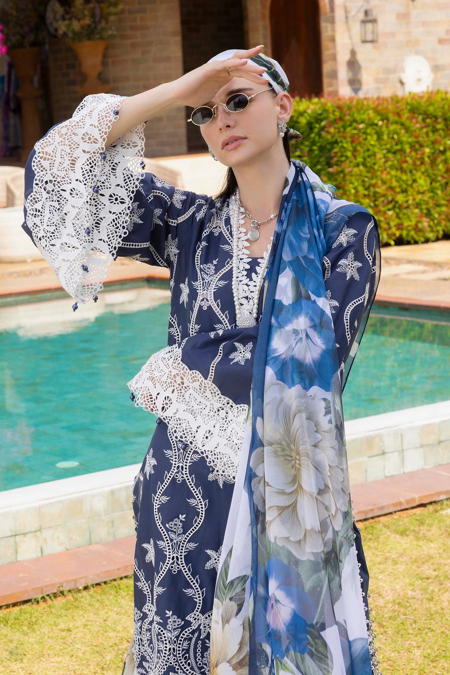 Adans Libas | Lasserkari Eid Petals | EID PETAL 1711 - Dress - available at Maria Faisal in UK and USA.