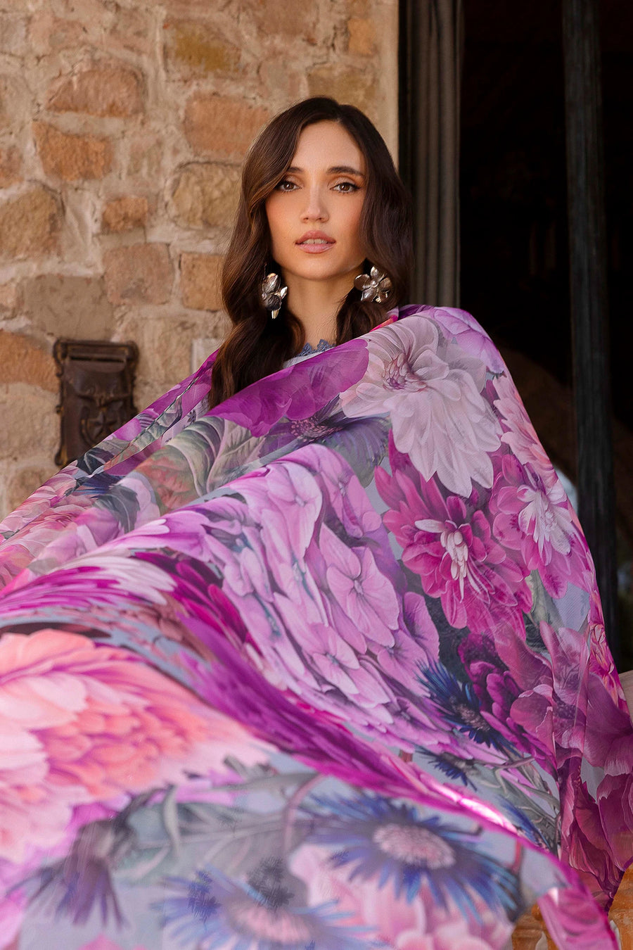 Adans Libas | Lasserkari Eid Petals | EID PETAL 1712 - Dress - available at Maria Faisal in UK and USA.