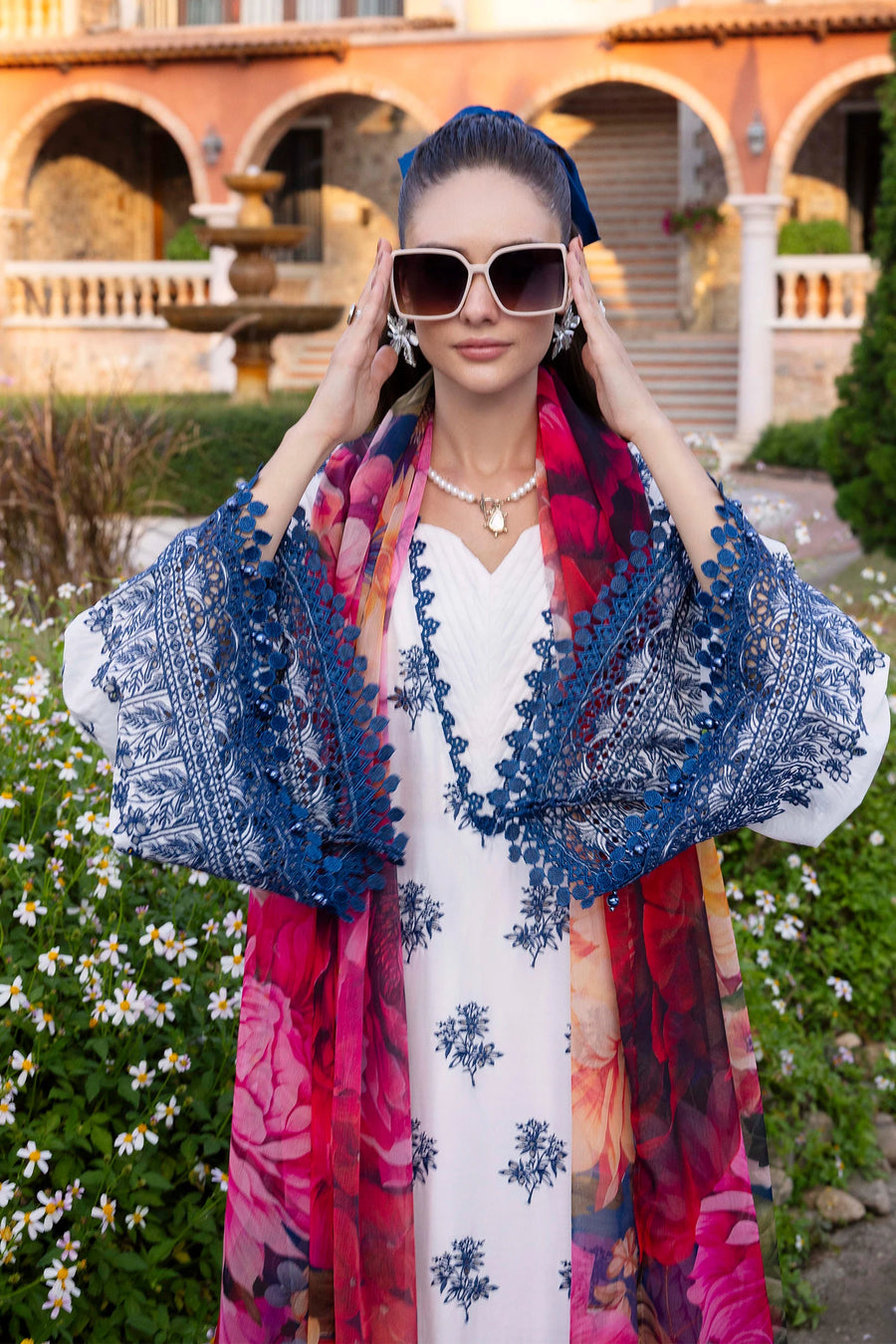 Adans Libas | Lasserkari Eid Petals | EID PETAL 1716 - Dress - available at Maria Faisal in UK and USA.
