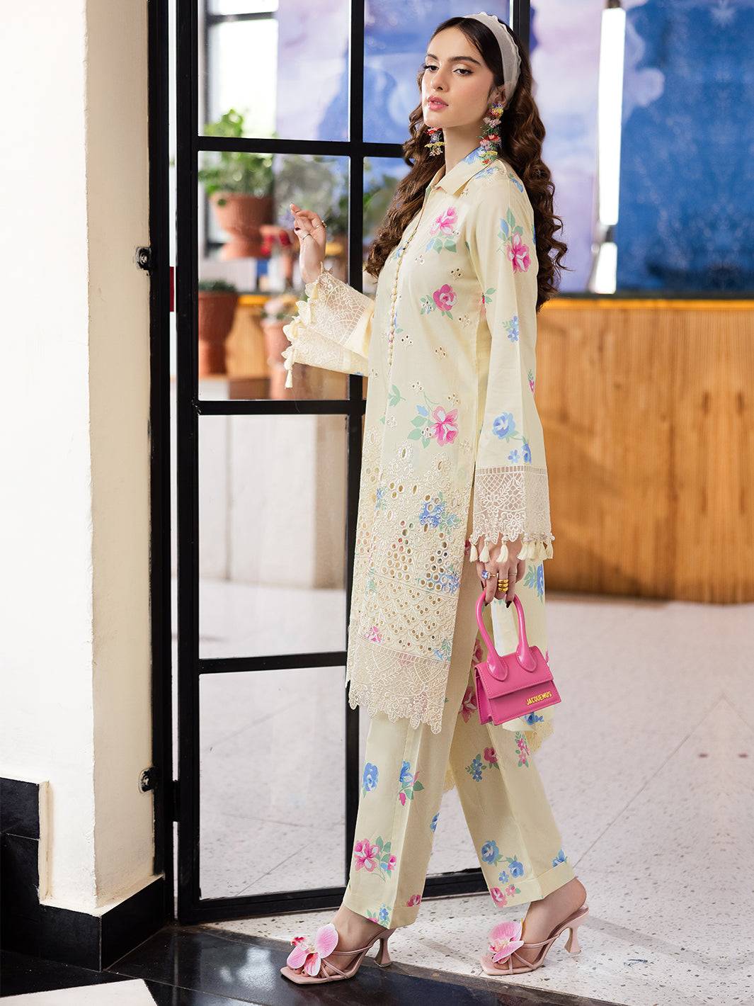 Mahnur | After Hours Luxury Lawn 25 | Lime Lush by Maria Faisal - Registered Vendor of : Mahnur - type : Ladies Clothes - 100% original wedding dresses