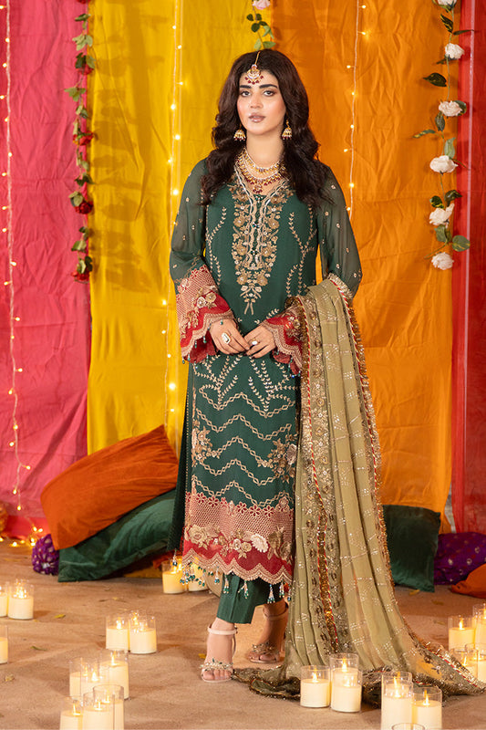 Imrozia Premium | Shagun Formals | M-102 Zarva - Formal Dress - available at Maria Faisal in UK and USA.