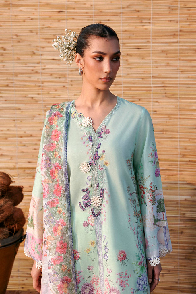 Sana Safinaz | Muzlin Spring 26 | M261-014B-CU - Luxury Dress - available at Maria Faisal in UK and USA.