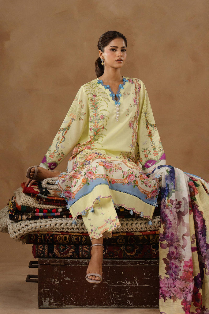Sana Safinaz | Muzlin Spring 26 | M261-017B-AU - Luxury Dress - available at Maria Faisal in UK and USA.