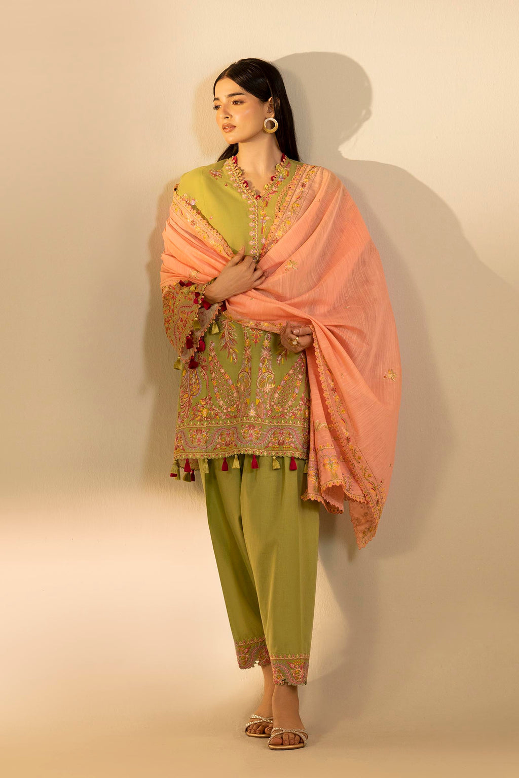 Sana Safinaz | Muzlin Summer 26 | 14-MS - Luxury Dress - available at Maria Faisal in UK and USA.