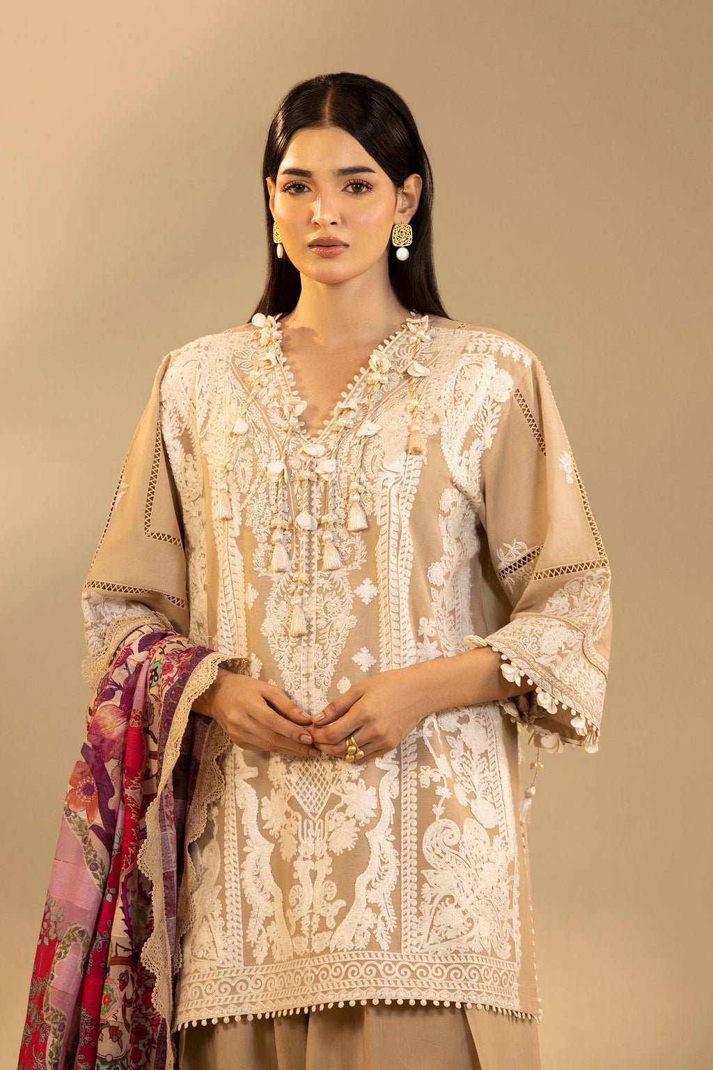 Sana Safinaz | Muzlin Summer 26 | 36-MS - Luxury Dress - available at Maria Faisal in UK and USA.