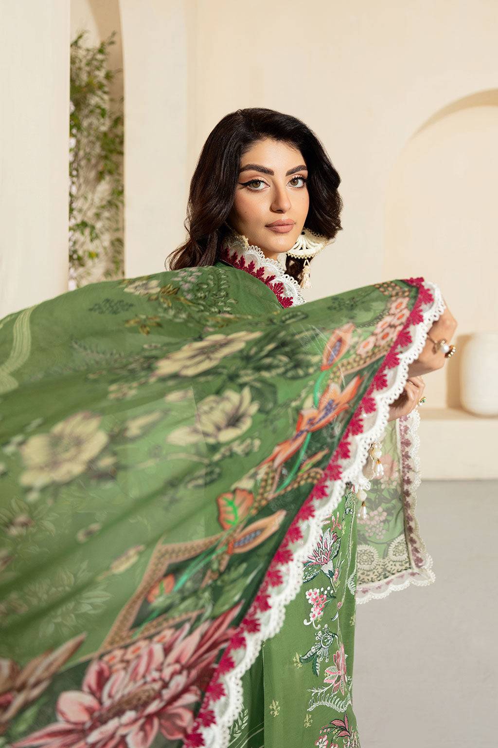 Ramsha | Mashaal Luxury Lawn | L-1307 by Maria Faisal - Registered Vendor of : Ramsha - type : Ladies Clothes - 100% original wedding dresses