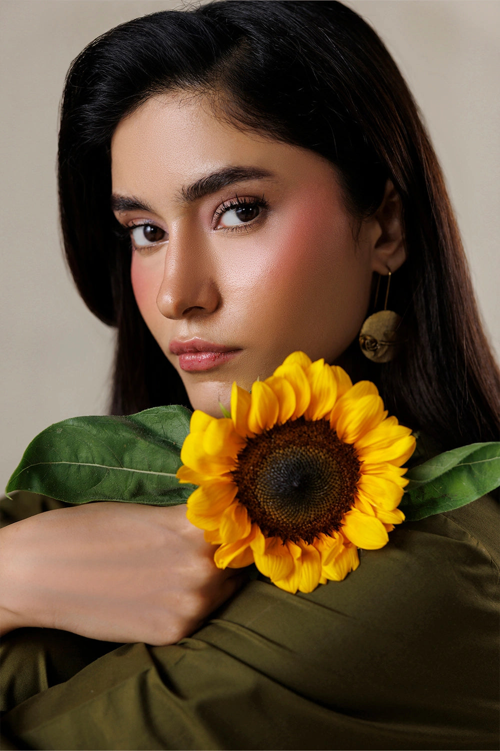 Azure | Chic Essentials |Matcha Mood - Casual Dress - available at Maria Faisal in UK and USA.