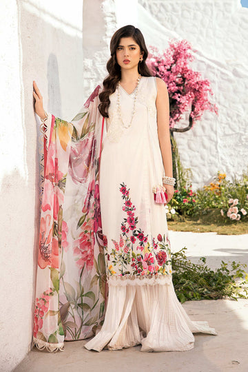 Maria B | M Basic Summer Lawn 25 | MB-CUS25-701B - Ladies Clothes - Maria Faisal