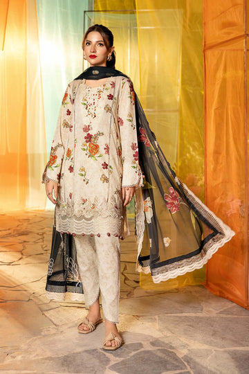 Maria B | M Basic Summer Lawn 25 | MB-CUS25-702B - Ladies Clothes - Maria Faisal