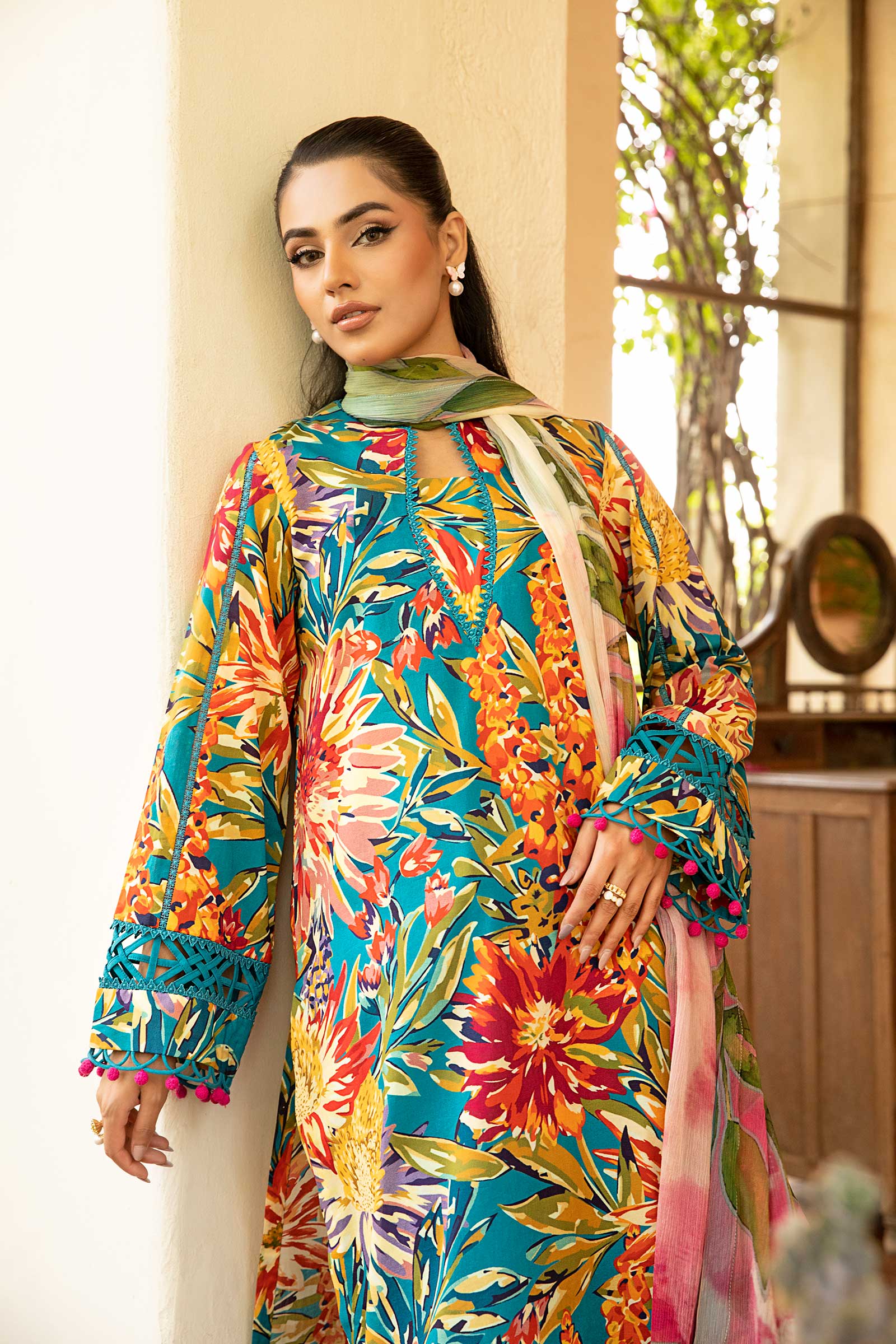 Maria B | Eid Basic Lawn | MB-CUS25-903A by Maria Faisal - Registered Vendor of : Maria B - type : Ladies Clothes - 100% original wedding dresses