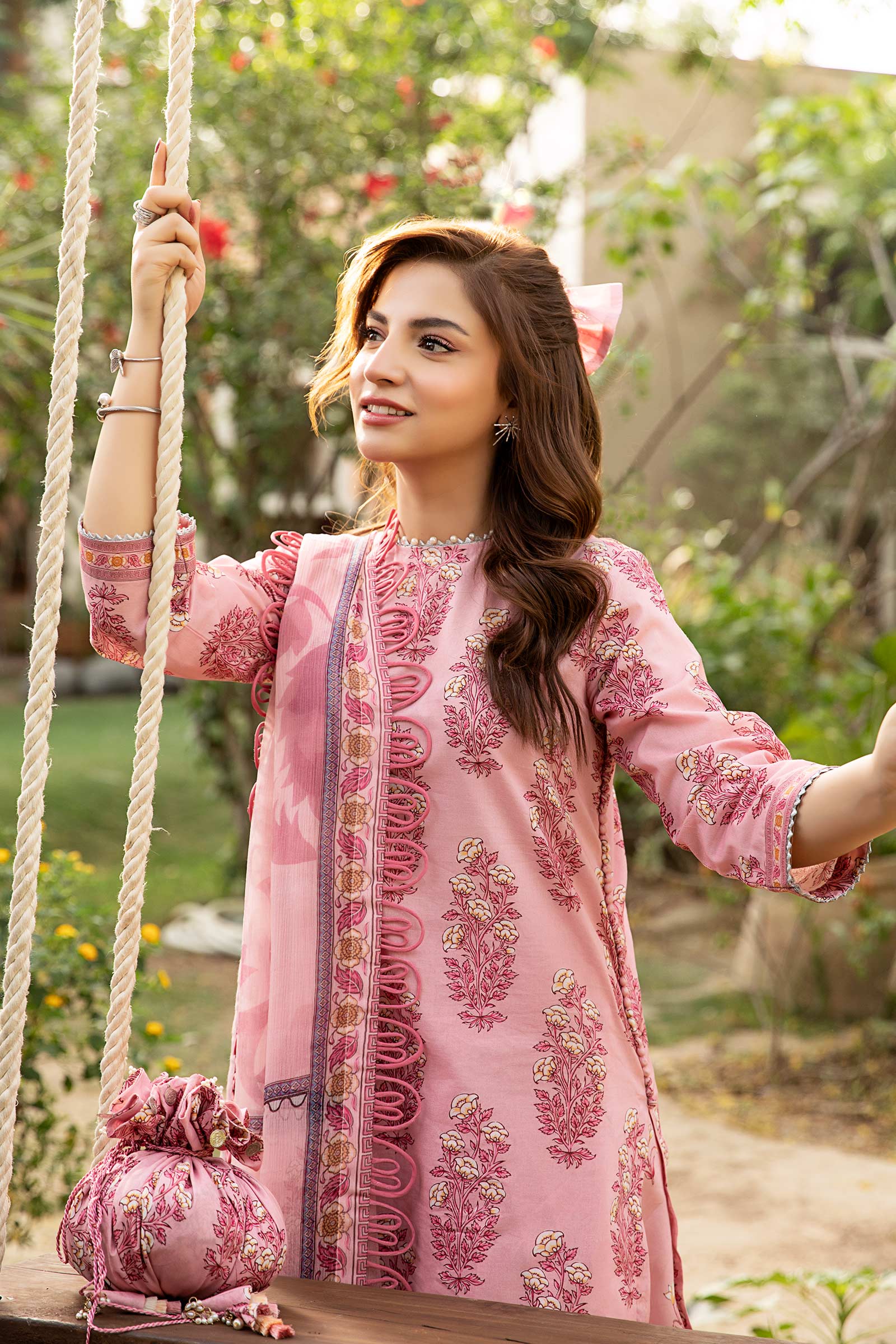 Maria B | Eid Basic Lawn | MB-CUS25-908A by Maria Faisal - Registered Vendor of : Maria B - type : Ladies Clothes - 100% original wedding dresses