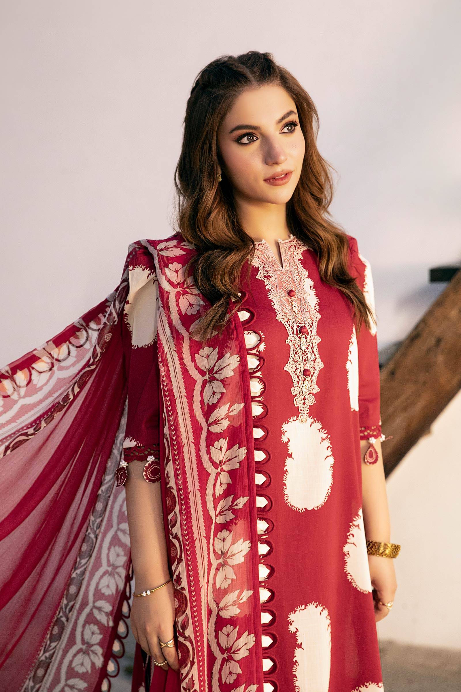 Maria B | Eid Basic Lawn | MB-CUS25-911A by Maria Faisal - Registered Vendor of : Maria B - type : Ladies Clothes - 100% original wedding dresses