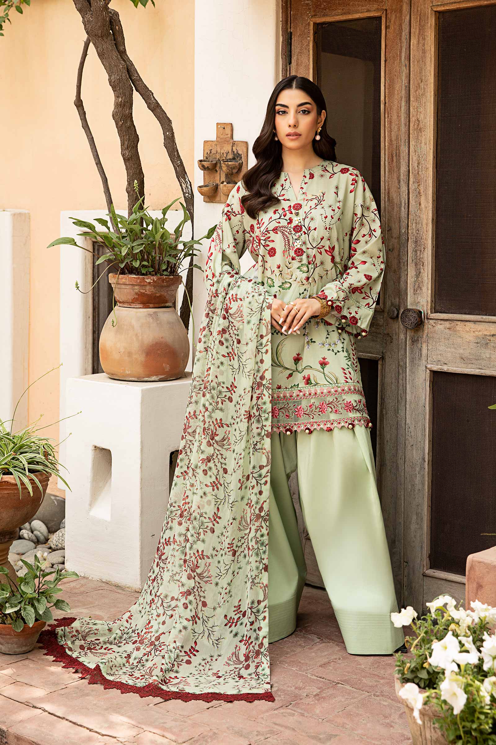 Maria B | Eid Basic Lawn | MB-CUS25-912B by Maria Faisal - Registered Vendor of : Maria B - type : Ladies Clothes - 100% original wedding dresses