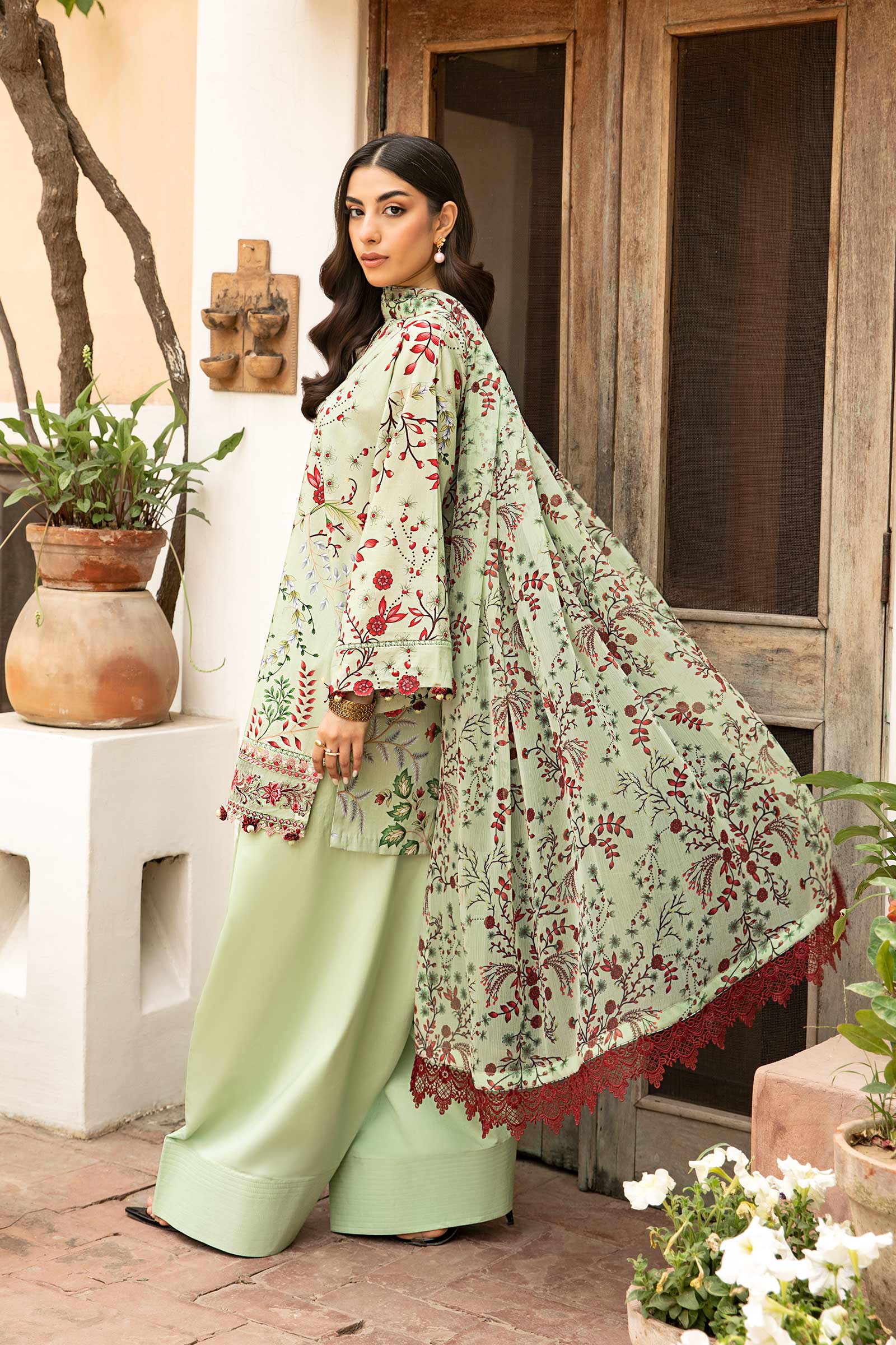 Maria B | Eid Basic Lawn | MB-CUS25-912B by Maria Faisal - Registered Vendor of : Maria B - type : Ladies Clothes - 100% original wedding dresses