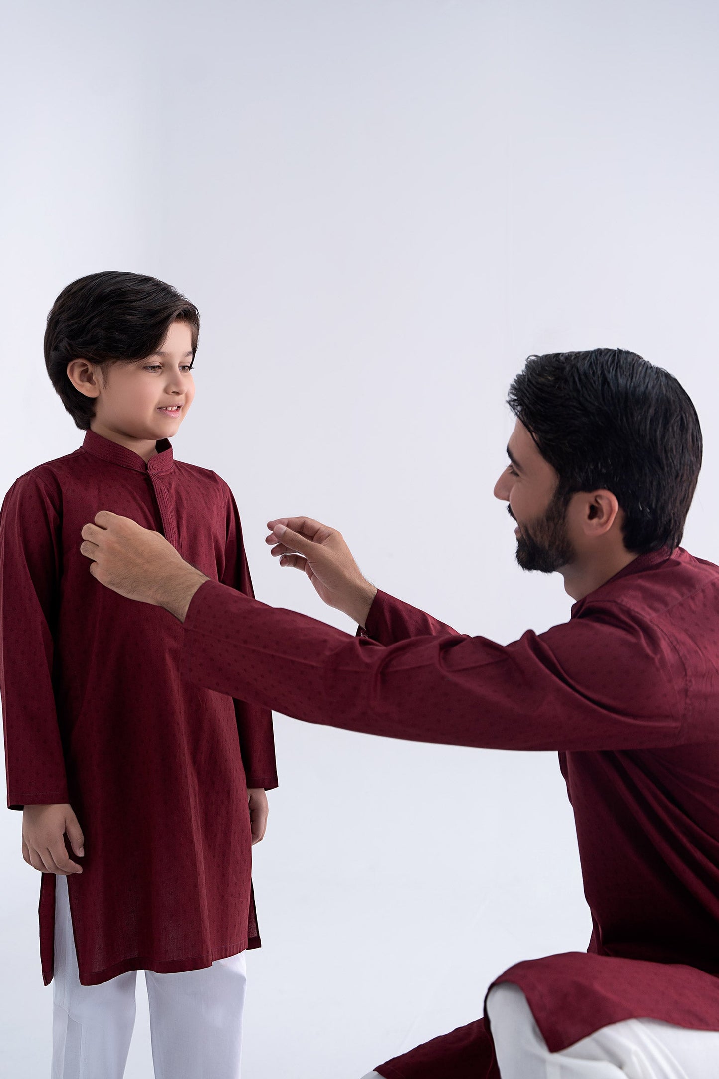 Jacquard Kurta - Kids Clothes - available at Maria Faisal in UK and USA