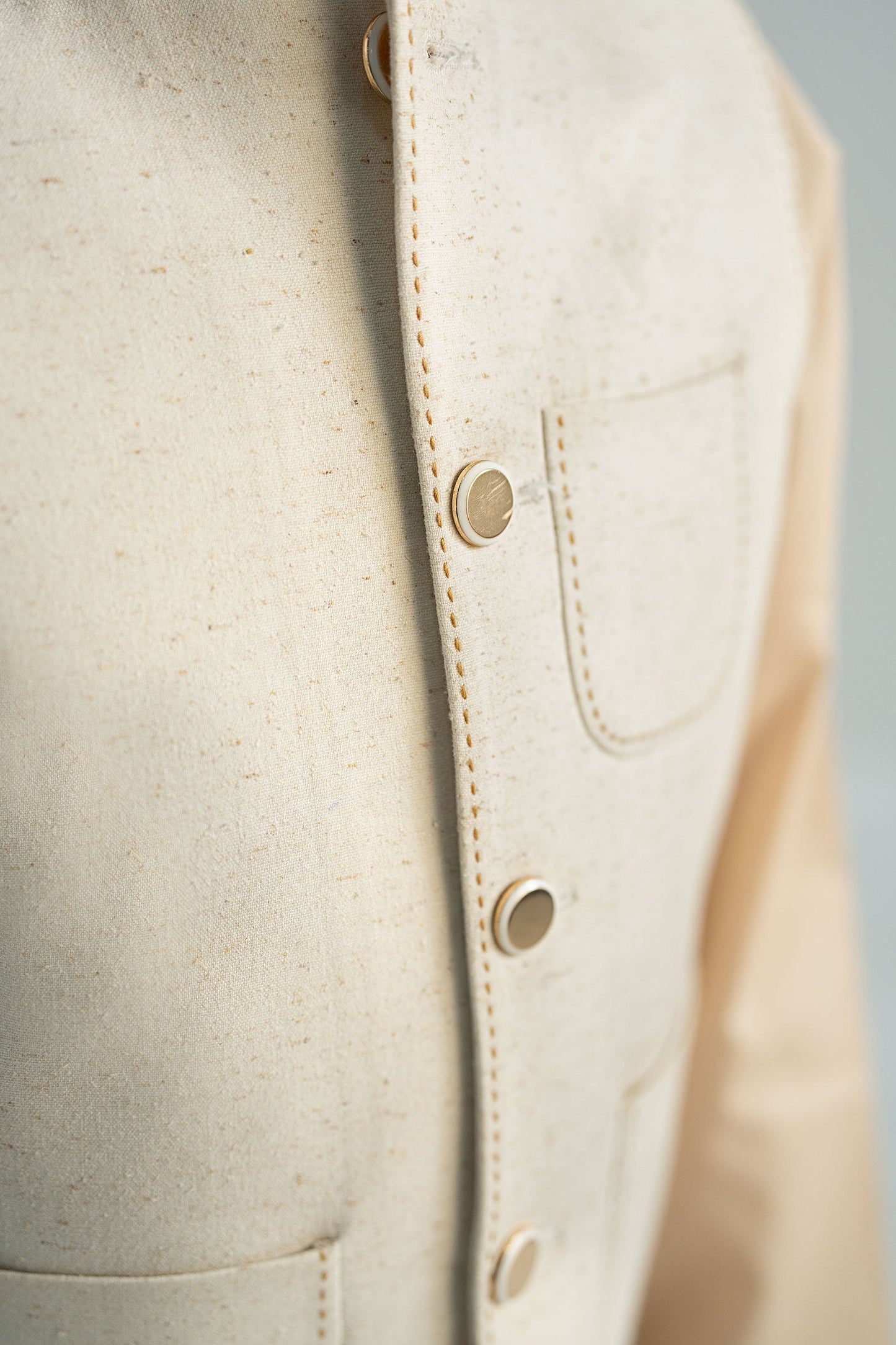 Natural Karandi Waistcoat - Kids Clothes - available at Maria Faisal in UK and USA