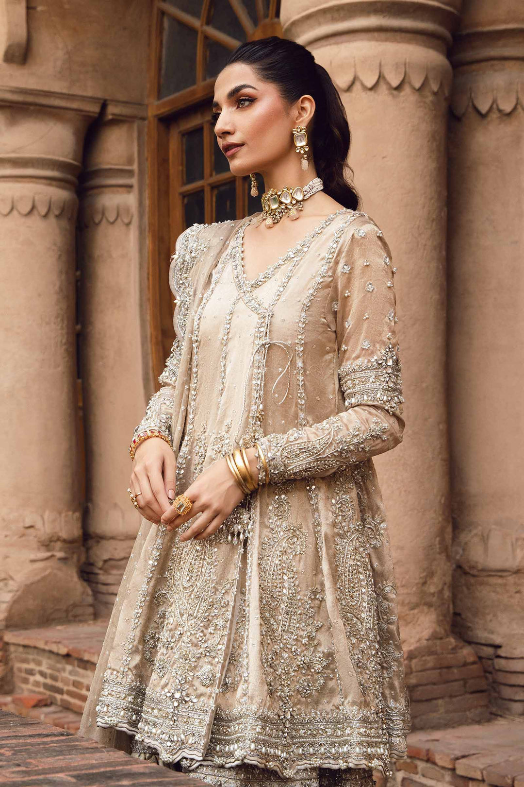 Maria B | Bridal Couture | Oriana - Designer Dress with Intricate embroidery and embellishments. Shop elegent wedding dress at Maria Faisal.
