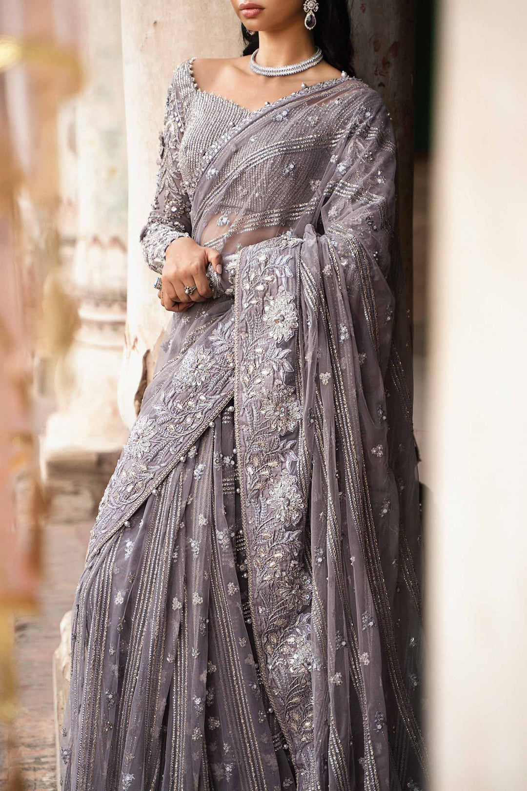 Maria B | Bridal Couture | Ifora - Designer Dress with Intricate embroidery and embellishments. Shop elegent wedding dress at Maria Faisal.