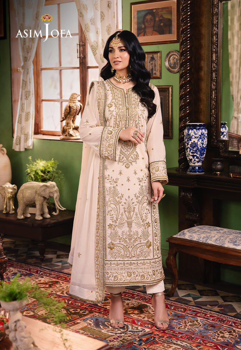 Asim Jofa | Afsanay Luxury Pret | AJLP-05 - Designer Dress - Maria Faisal