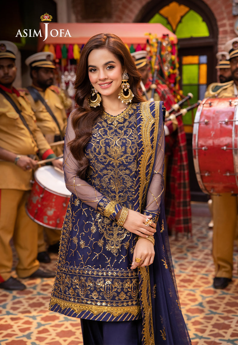 Asim Jofa | Pyaar Diyan Gallan Formals | AJEM-18 - Designer Dress - Maria Faisal