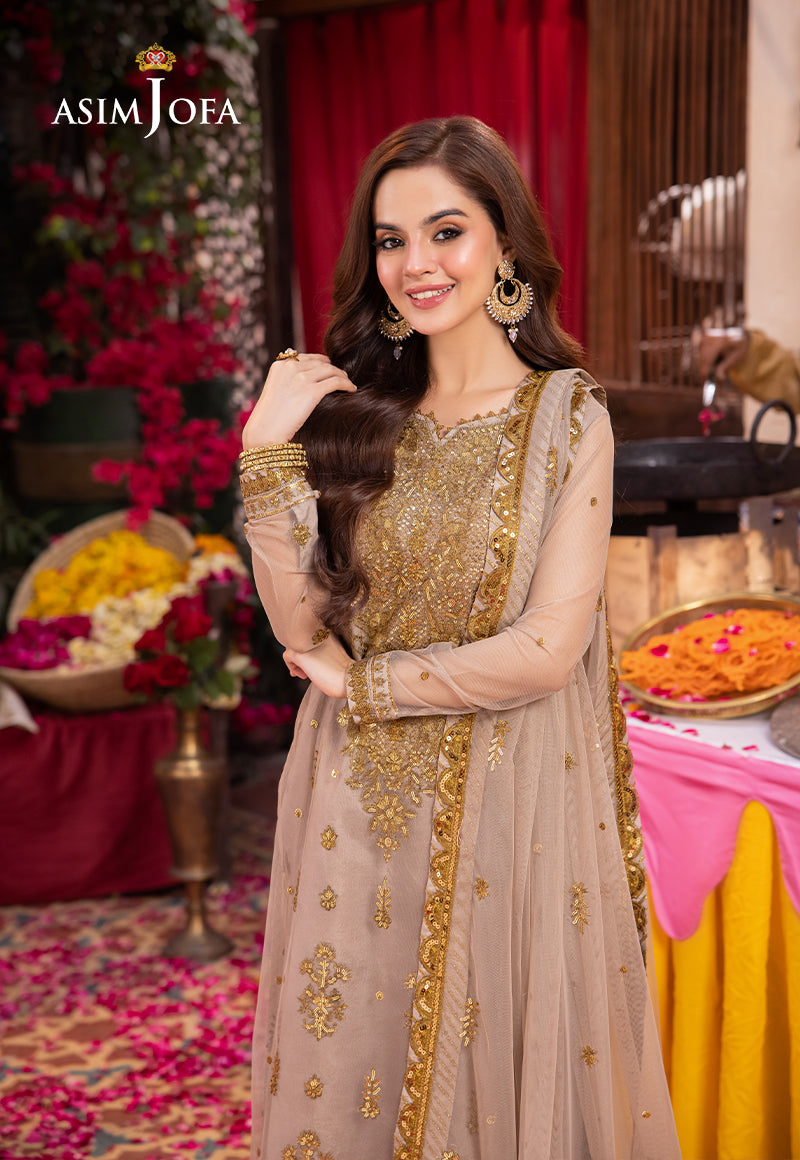 Asim Jofa | Pyaar Diyan Gallan Formals | AJEM-06 - Designer Dress - Maria Faisal