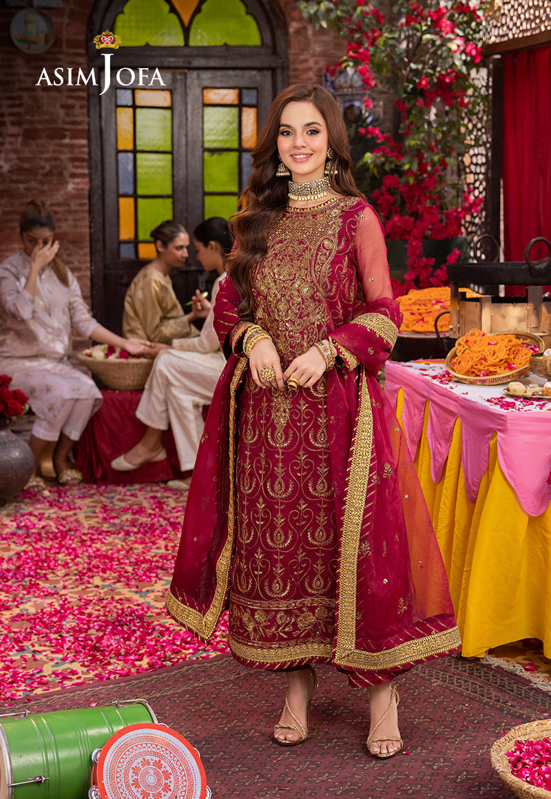 Asim Jofa | Pyaar Diyan Gallan Formals | AJEM-23 - Designer Dress - Maria Faisal