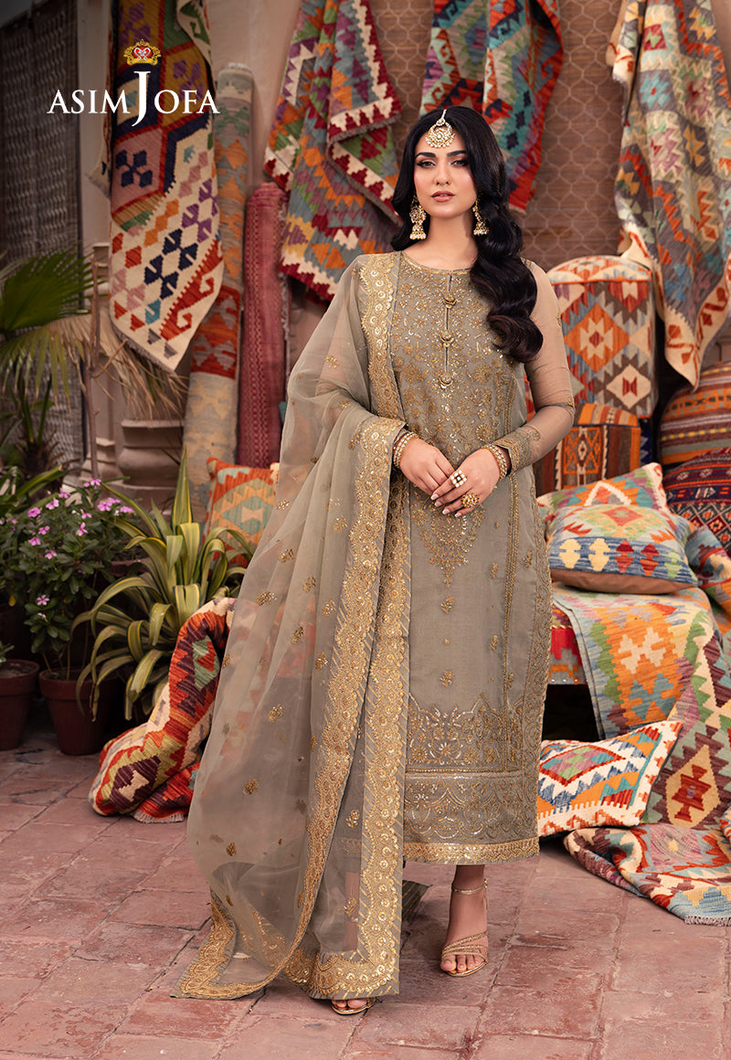 Asim Jofa | Pyaar Diyan Gallan Formals | AJEM-17 - Designer Dress - Maria Faisal