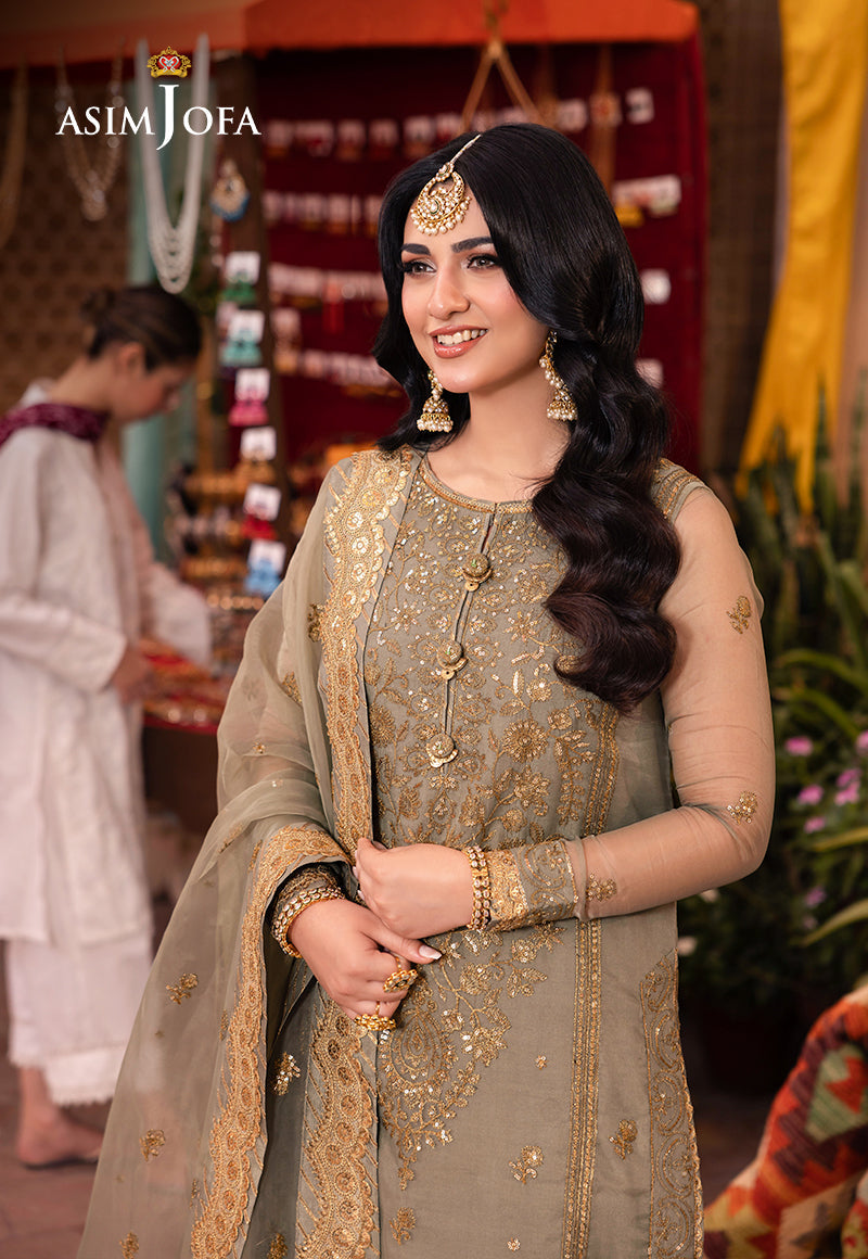 Asim Jofa | Pyaar Diyan Gallan Formals | AJEM-17 - Designer Dress - Maria Faisal