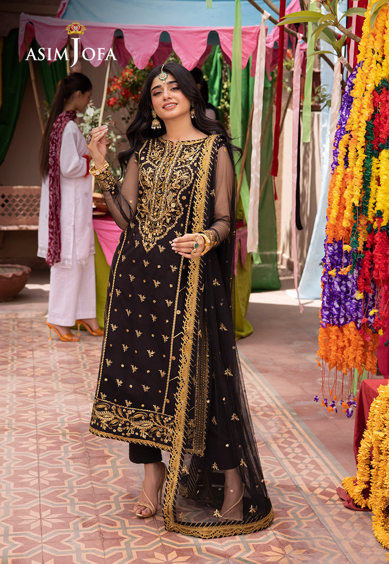 Asim Jofa | Pyaar Diyan Gallan Formals | AJEM-04 - Designer Dress - Maria Faisal