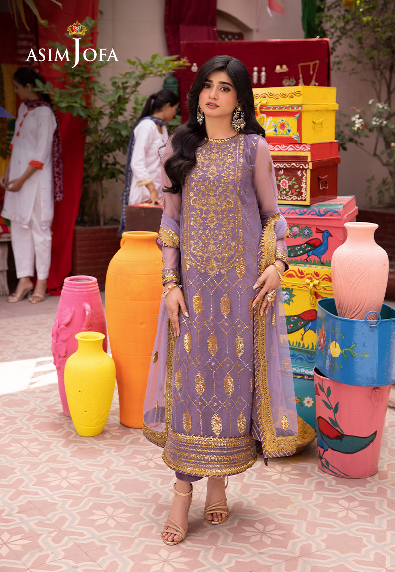 Asim Jofa | Pyaar Diyan Gallan Formals | AJEM-02 - Designer Dress - Maria Faisal