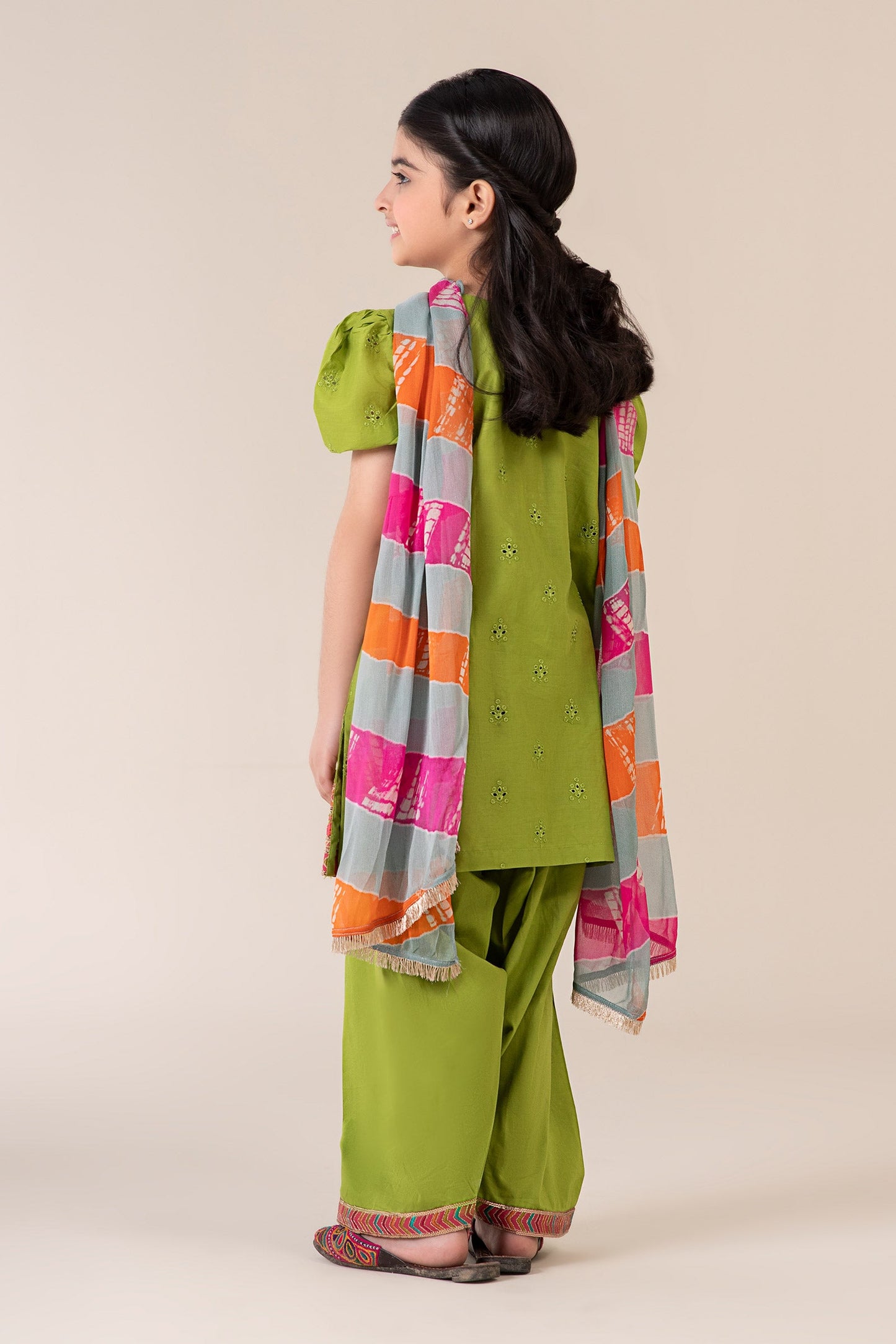 3 Piece Dyed Cambric Suit - Kids Clothes - available at Maria Faisal in UK and USA